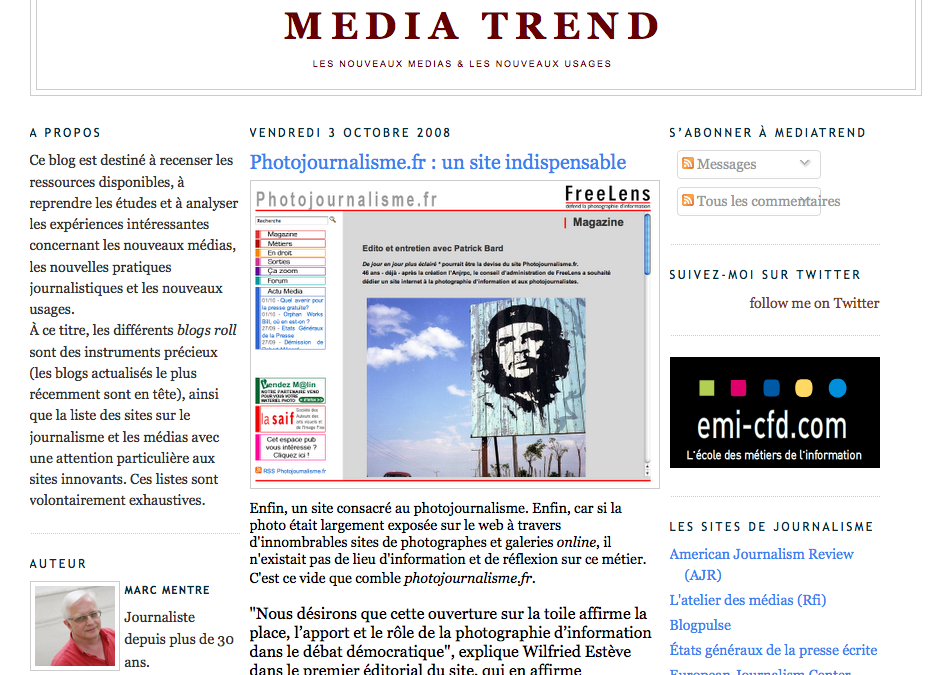 Le nouveau journalisme a son blog