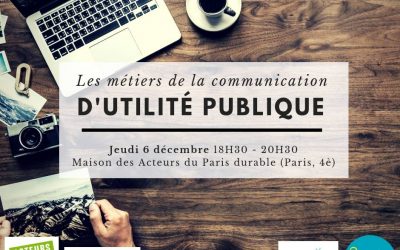 Rencontre : Les métiers de la communication d’utilité publique