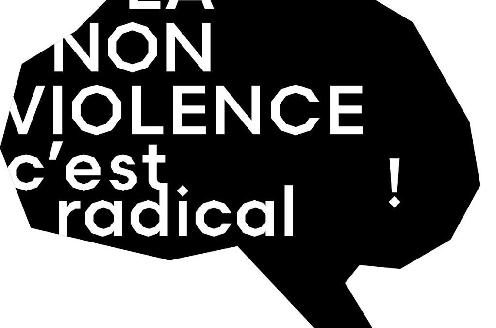 La non violence c’est radical ! Travail école de la formation au graphisme plurimédia de l’émi